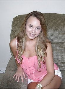 Adorable teen honey Alexis A sucks cock until she gets what she came for